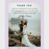 Thank you page of bridal template